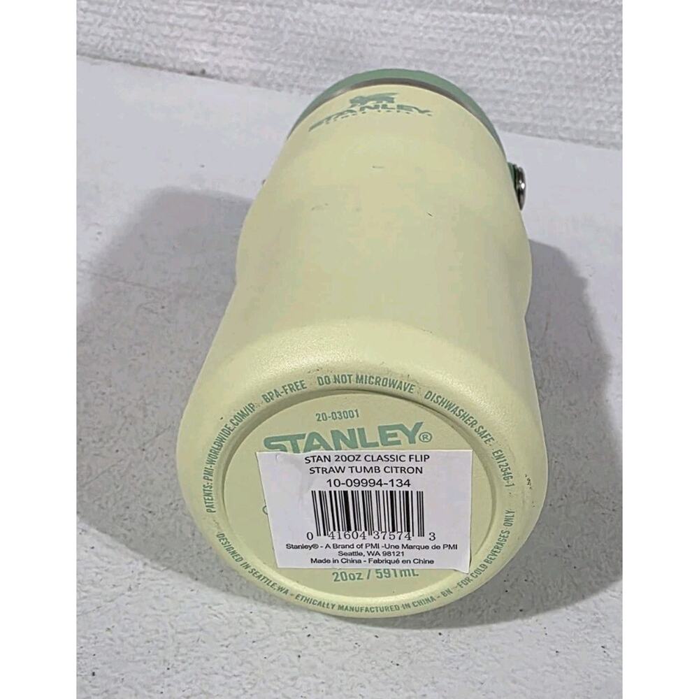 Stanley IceFlow Flip Straw 20 oz Tumbler Water Bottle Green Carry Handle - Picture 4 of 5